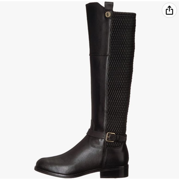 COLE HAAN Galina Belted Leather Knee High Boots - Picture 3 of 10